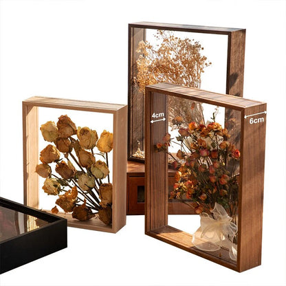 O1iq4cmDeepTransparentShadowBoxFramesBouquetDisplayFlowerCaseDeepforCrafts3DPictureMe