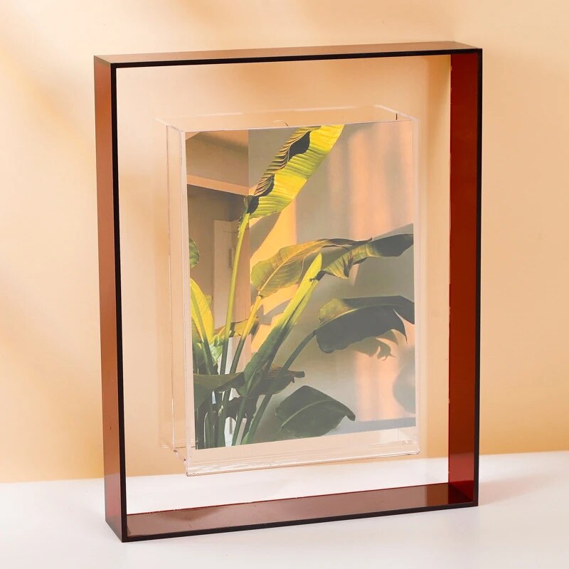 WM5i5InchTransparentAcrylicPhotoFrameBoxPhotocardHolderInteriorFramePictureDisplayStand