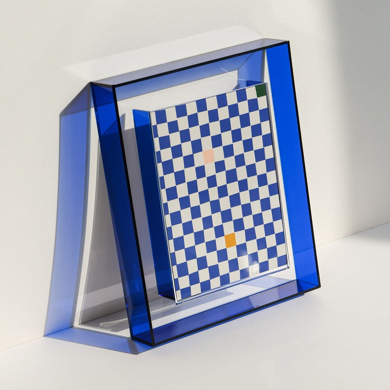 6nSL5InchTransparentAcrylicPhotoFrameBoxPhotocardHolderInteriorFramePictureDisplayStand