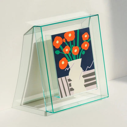 OcR45InchTransparentAcrylicPhotoFrameBoxPhotocardHolderInteriorFramePictureDisplayStand