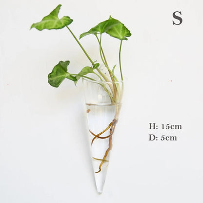 iTOxFashionWallHangingGlassFlowerVaseTerrariumWallFishTankAquariumContainerFlowerPlante