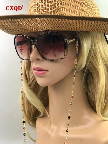 cin1ColorfulCrystalBeadEyeglassHolderFashionGlassesChainForWomenEyeAccessoriesEyewearSt