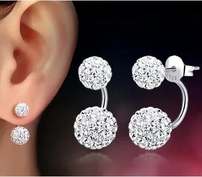 925 Sterling Silver Shambhala Ball Stud Earrings: CHSHINE Fashion Jewelry with Free Wholesale Gifts