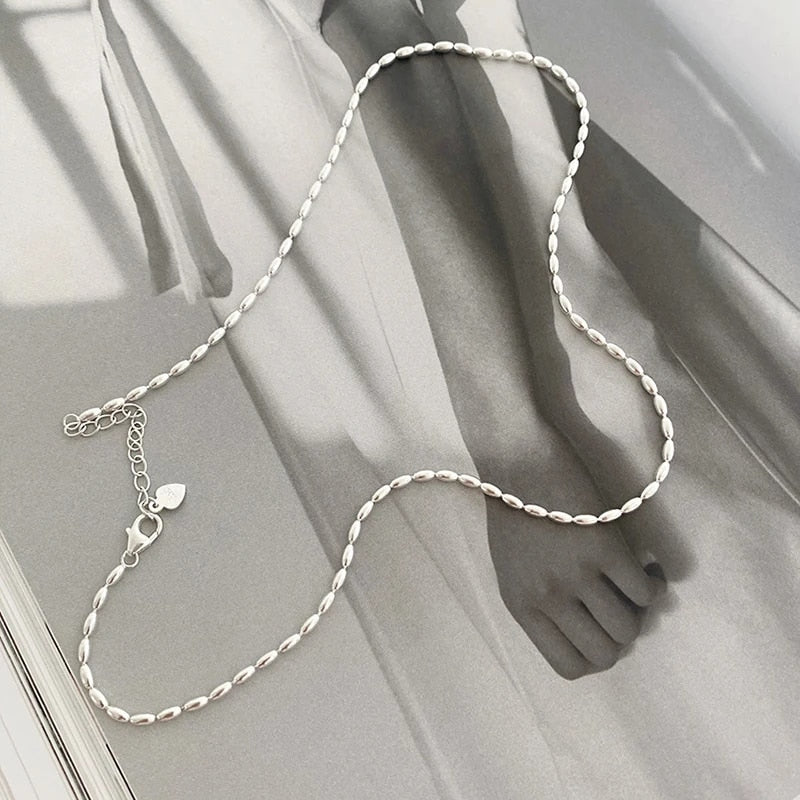 Rkh6925-Sterling-Silver-Necklace-With-Simple-Geometric-Beads-Choker-Shiny-And-Delicate-Collarbone-Chain-For-Women.jpg