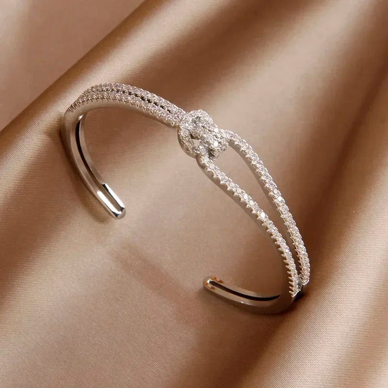 0dyDClassicLuxuryShinyZirconLetterCharmBraceletforWomenFashionBrandJewelryWeddingParty
