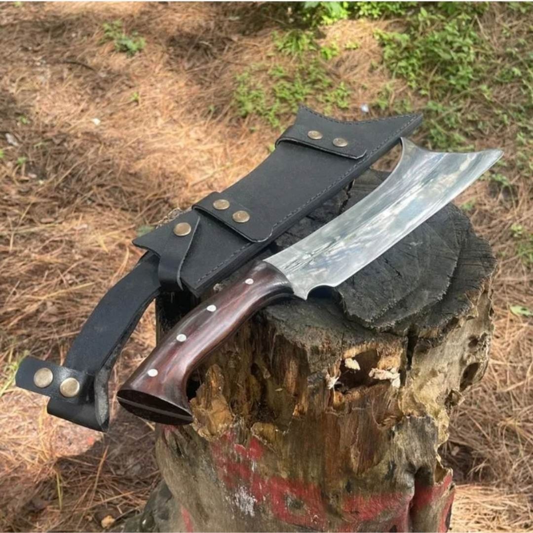 Custom Handmade Machete Knife Full Tang Hunting Knife Outdoor Camping Bowie Survival Knife Large Blade Knife Gift For