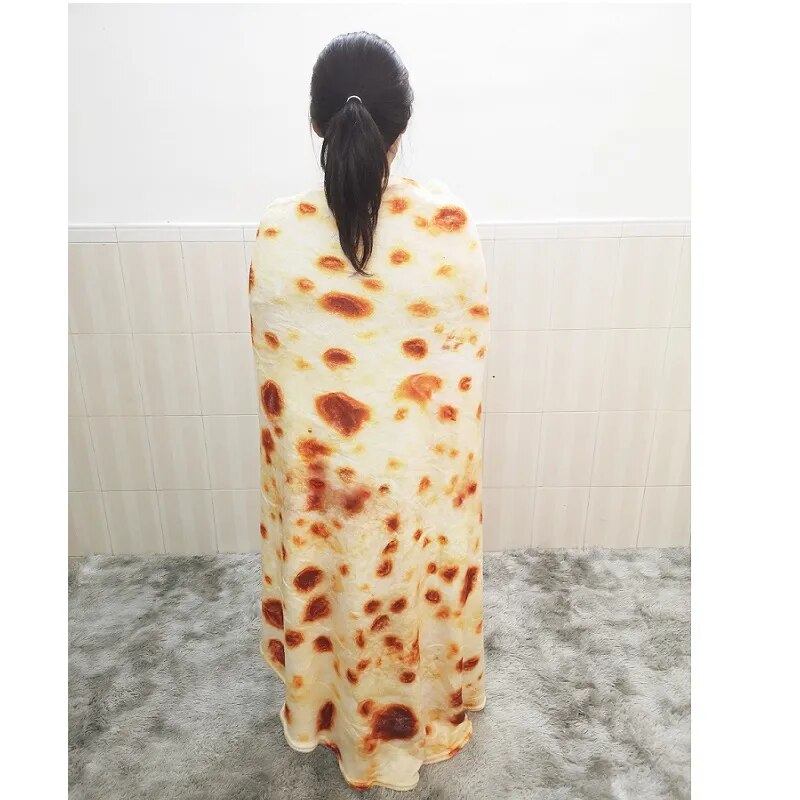 Winter Warm Tortilla Blanket: Super Soft Lavash Throw for Bed, Sofa, and Travel
