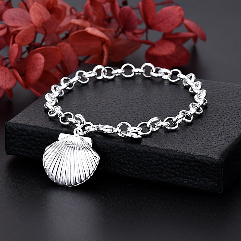 M9rAFine925SterlingSilverNobleNiceChainSolidBraceletforWomenMenCharmsPartyGiftWedding