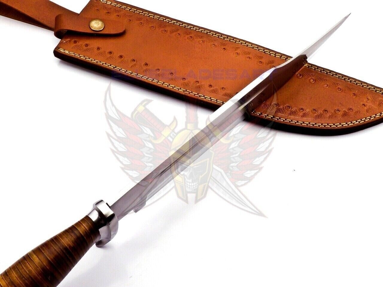 16 Inch Handmade Full Tang Bowie Hunting Knife for sale