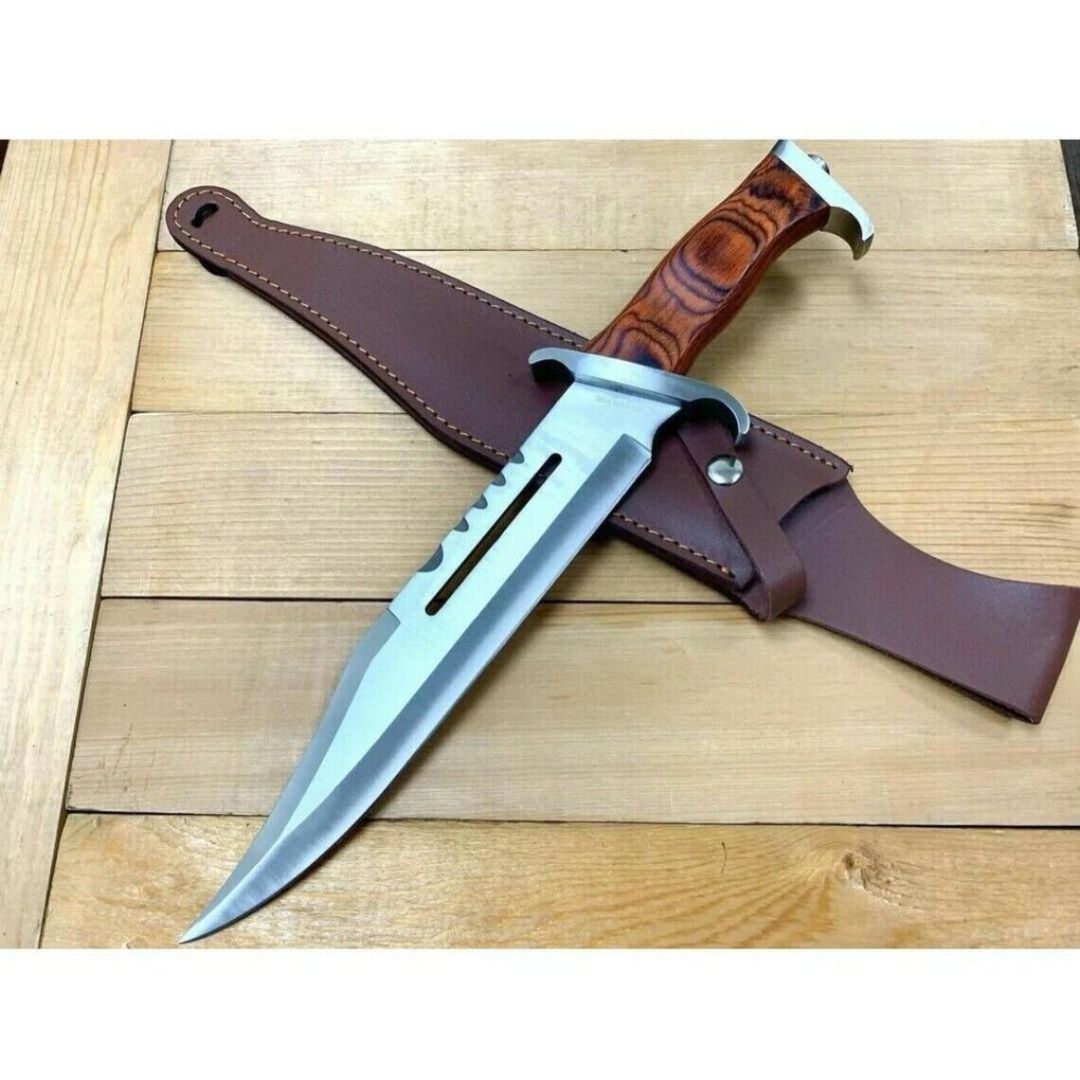 Handmade Bowie Knife | Rambo Bowie Knife | Survival Knife | Outdoor Camping | Knife Special Gift Unique Bowie Knife