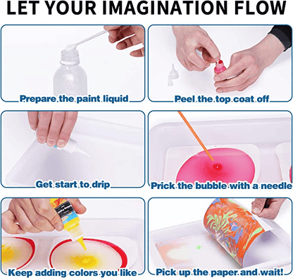 Water Marbling Paint Art Kit 6