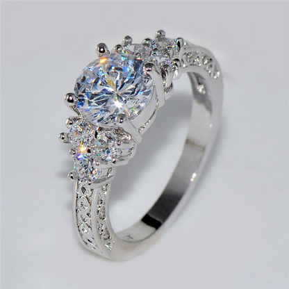 ZmgNExquisiteFashionSilverColorEngagementRingsforWomenFashionWhiteZirconStonesRingAnniv