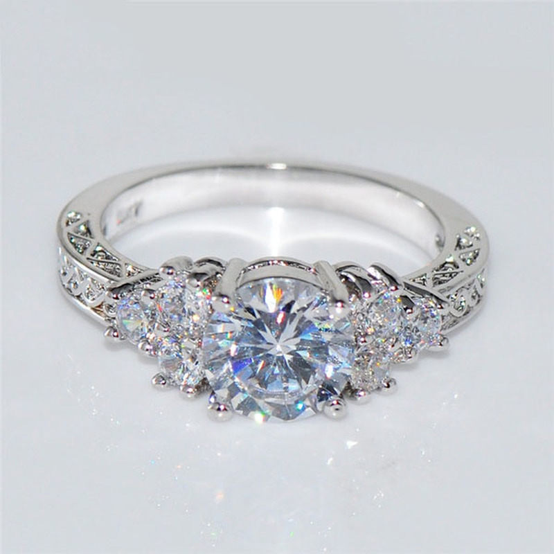 6qmRExquisiteFashionSilverColorEngagementRingsforWomenFashionWhiteZirconStonesRingAnniv