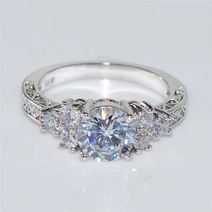 6qmRExquisiteFashionSilverColorEngagementRingsforWomenFashionWhiteZirconStonesRingAnniv