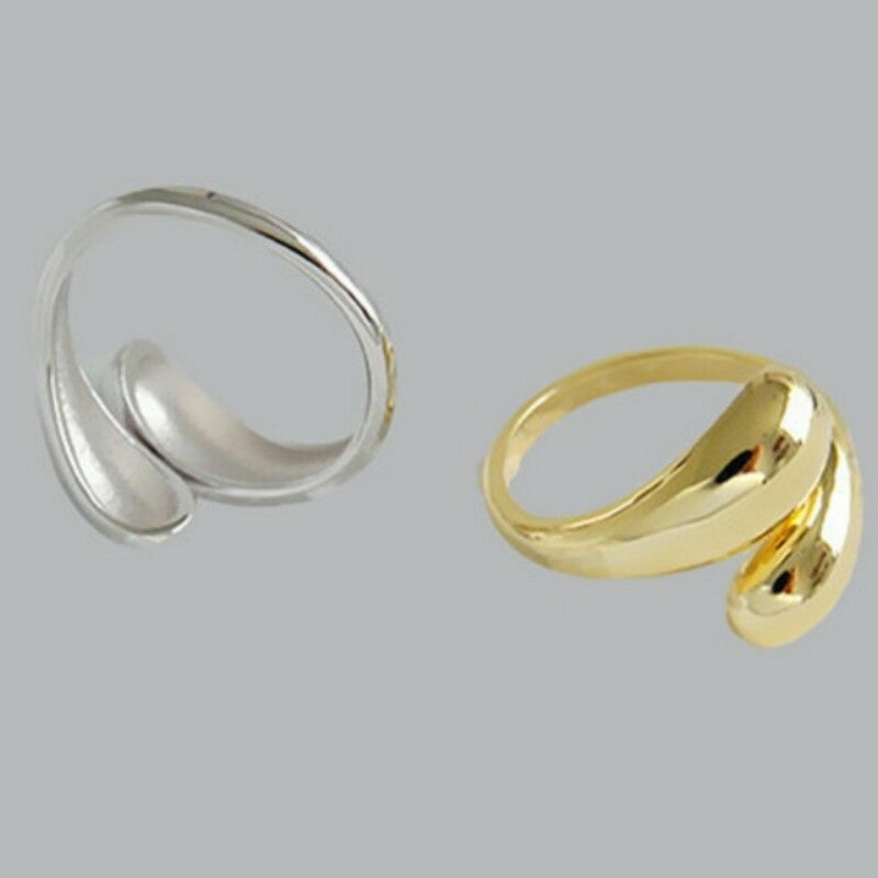 tEwXMinimalist925SterlingSilverWaterDropRingsforWomenCouplesEngagementJewelryNewTrendy