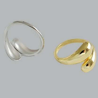 tEwXMinimalist925SterlingSilverWaterDropRingsforWomenCouplesEngagementJewelryNewTrendy