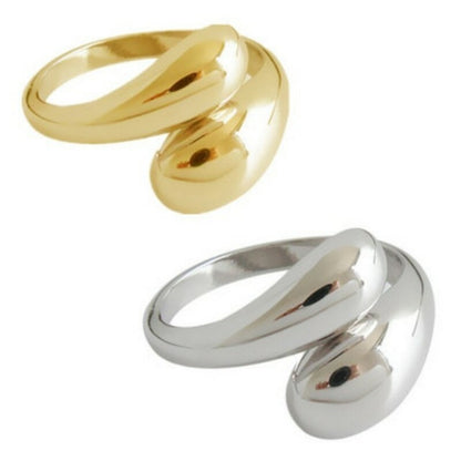 LmnqMinimalist925SterlingSilverWaterDropRingsforWomenCouplesEngagementJewelryNewTrendy