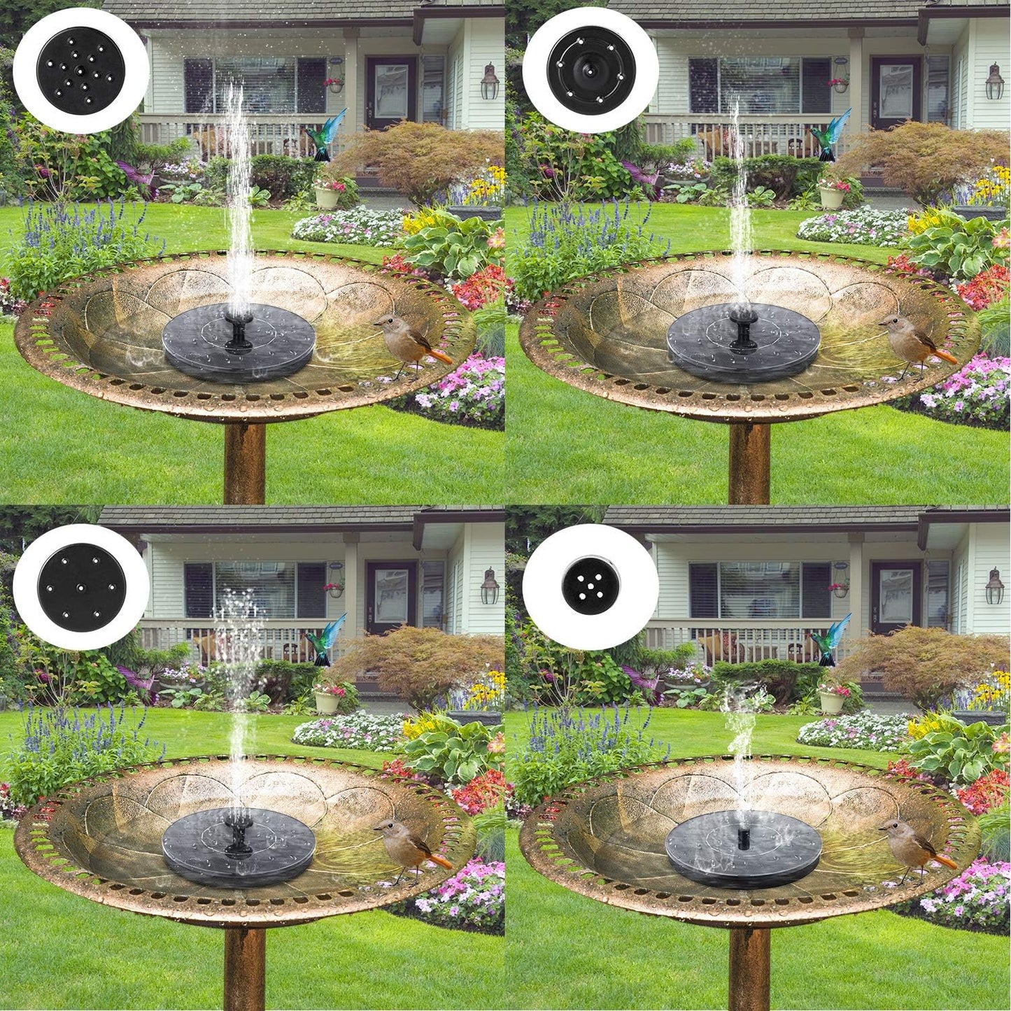 Solar Garden Fountain - Easy Install, Eco-Friendly Plastic Design, Perfect for Outdoor Transformations6