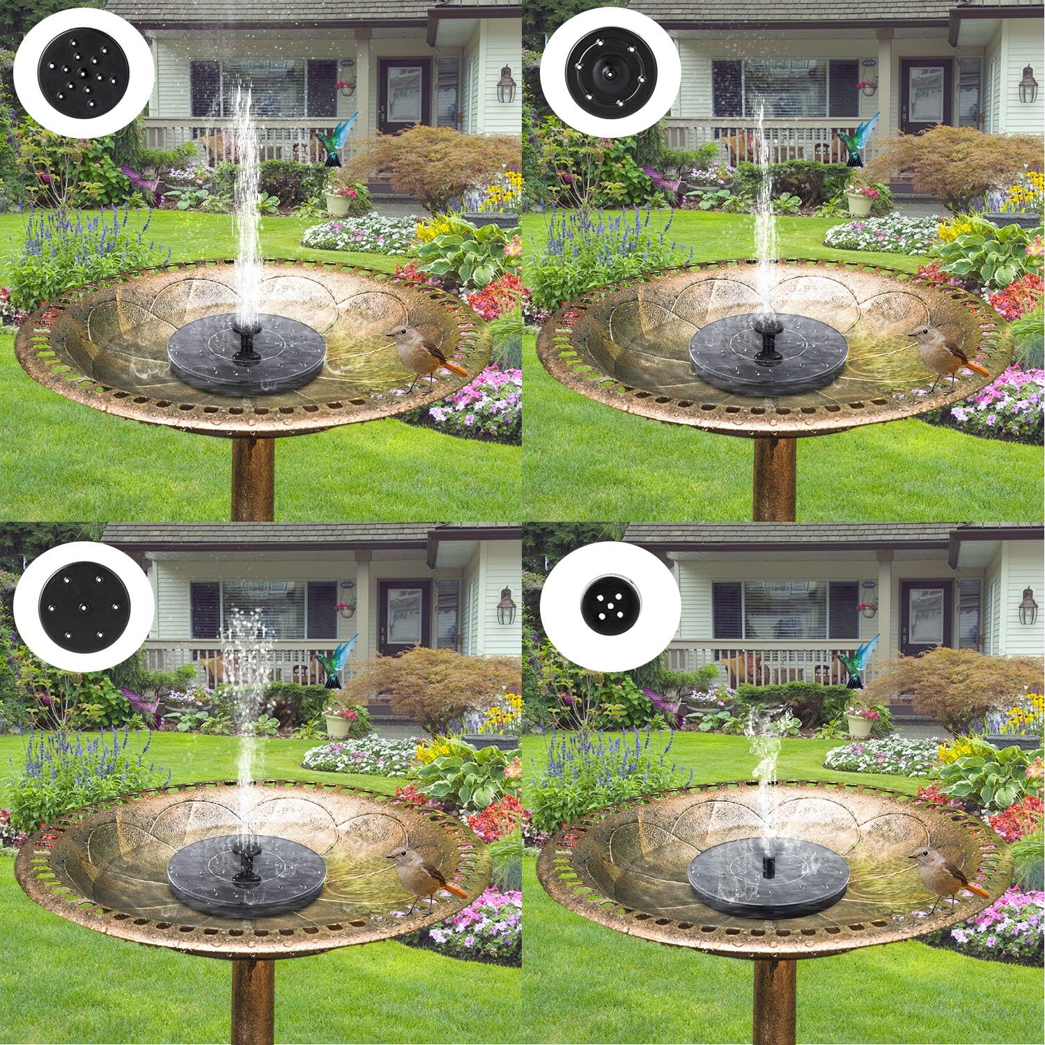 Solar Garden Fountain - Easy Install, Eco-Friendly Plastic Design, Perfect for Outdoor Transformations6