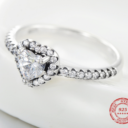 Modian Exquisite 925 Sterling Silver Vintage Hearts Rings: Luxury Wedding Jewelry for Women