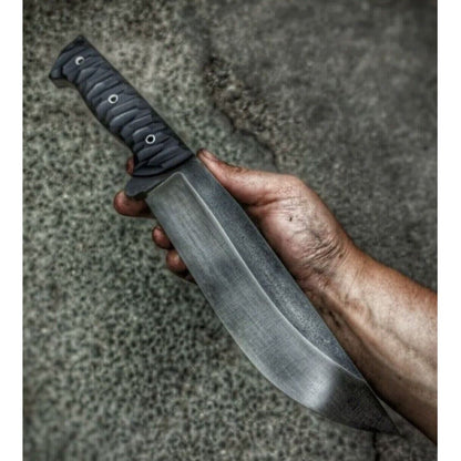 Handmade Bowie Knife | Fixed Blade Knife | Carbon Steel Survival Knife | Outdoor Camping Knife | Bowie Gift For Him