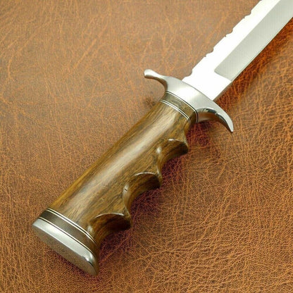Custom Handmade Bowie Knife Hunting Bowie Survival Outdoor Camping Knife D2 Tool Steel Bowie Gift For Him Special Knife (3).jpg