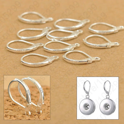 09Lp100PCSFineJewelleryComponentsGenuine925SterlingSilverHandmadeBeadingsFindingsEarring