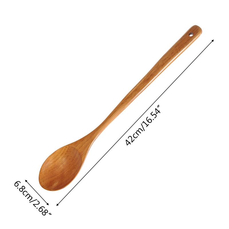 Large 16.5 Inch Wooden Spoon for Cooking and Stirring - P82C Giant Wood Spoon