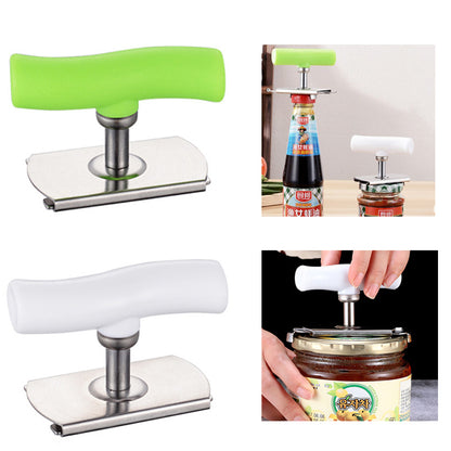Stainless Steel Multi-Function Bottle Cap Opener: Adjustable Lid Off Jar Opener - Labor-Saving Screw Can Opener Kitchen