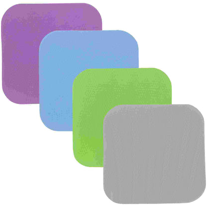 4 Rubber Bottle Opening Mats: Silicone Can Lid Opener Pads for Jars & Cups