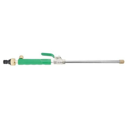 Hydro Jet High Pressure Power Washer - Stainless Steel, Flexible Nozzle, Easy Install for Efficient Cleaning Green