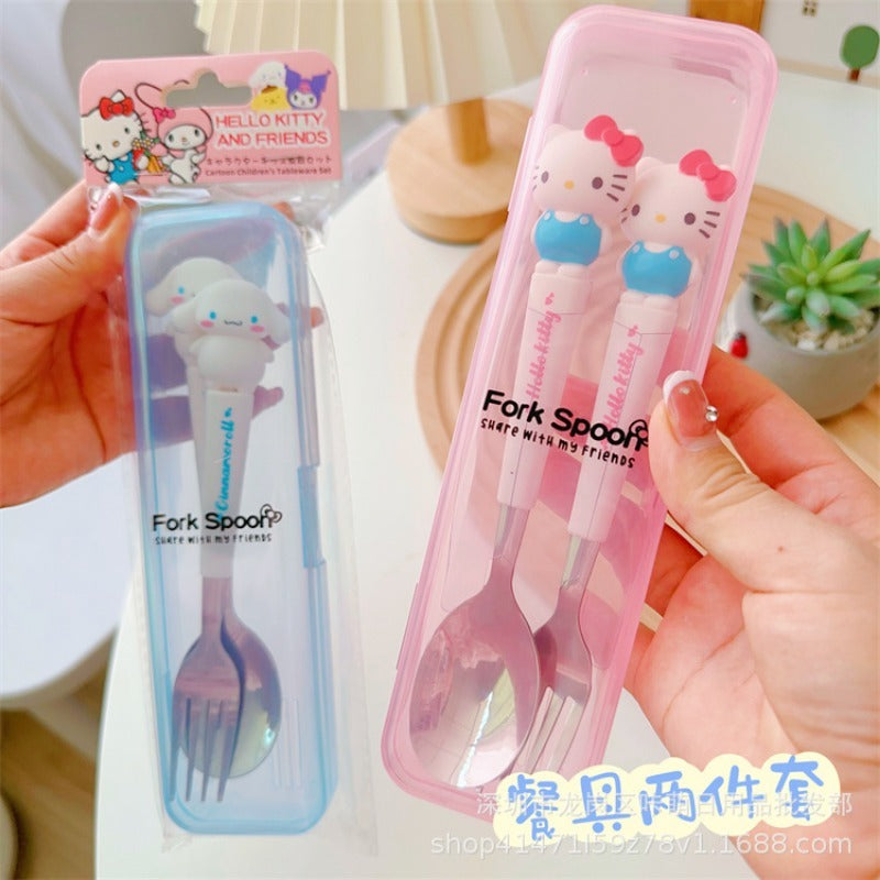 TcHHNew-Anime-Sanrio-Hello-Kitty-Kuromi-Cinnamoroll-Spoon-Fork-Kawaii-Two-piece-Tableware-Set-Portable-Cute.jpg