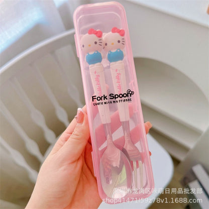 u3z6New-Anime-Sanrio-Hello-Kitty-Kuromi-Cinnamoroll-Spoon-Fork-Kawaii-Two-piece-Tableware-Set-Portable-Cute.jpg