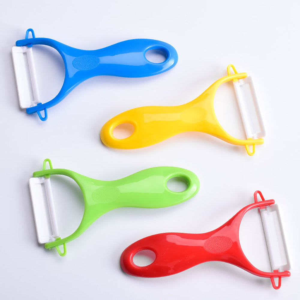 Multi-Function Ceramic Fruit Peeler: Portable Kitchen Tool for Apple, Potato, and Vegetables