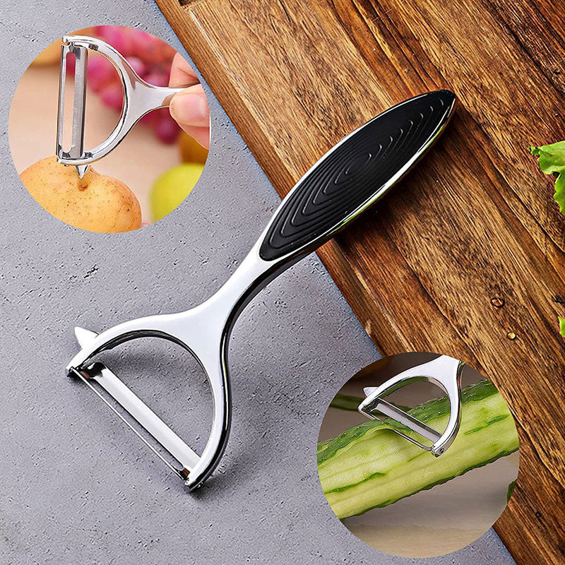 Stainless Multi-function Vegetable Peeler: Carrot, Potato Slicer, Sharp Grater & More | Kitchen Accessory
