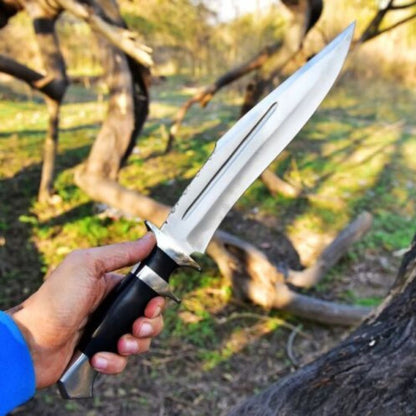 Handmade Bowie Knife Survival Knife Outdoor Camping Bowie Hunting Knife Gift For Him Special Edition Knife