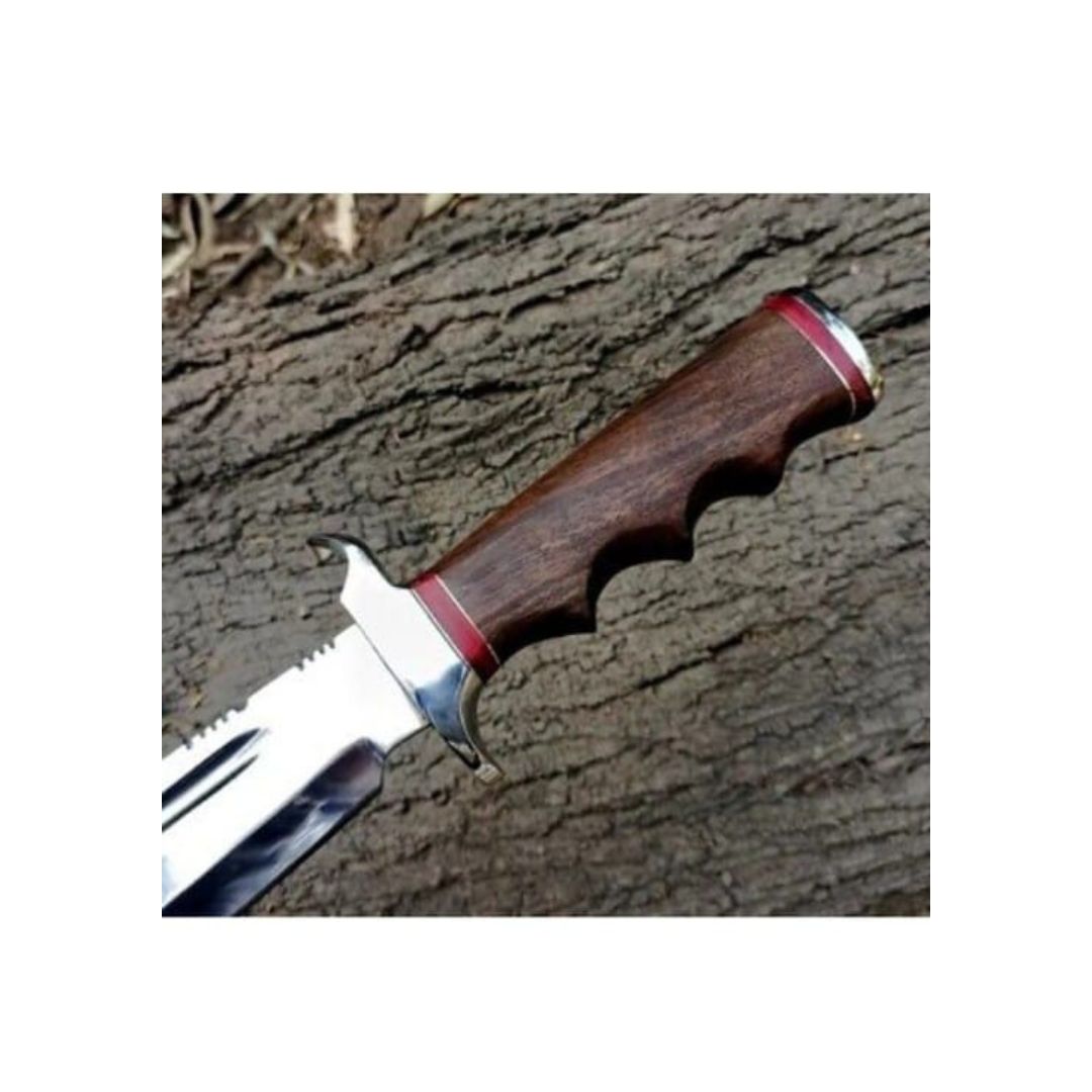 Toothpick Custom Handmade Bowie Knife Survival Bowie D2 Tool Steel Hunting Camping Knife Gift For Hi