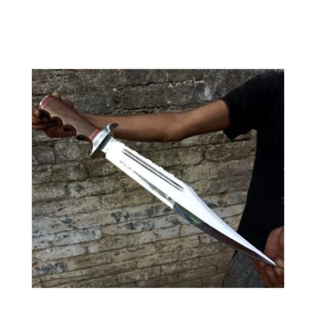 Toothpick Custom Handmade Bowie Knife Survival Bowie D2 Tool Steel Hunting Camping Knife Gift For Hi