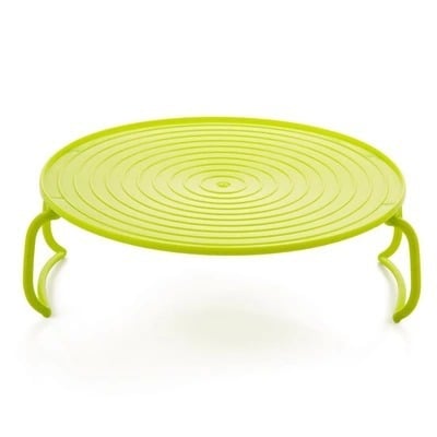 Microwave Oven Steamer Storage Rack yellow
