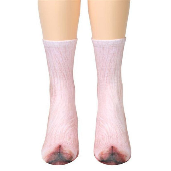 Realistic Comfy Animal Paws Socks, Polyester Material, Machine Washable, One Size Fits Most9