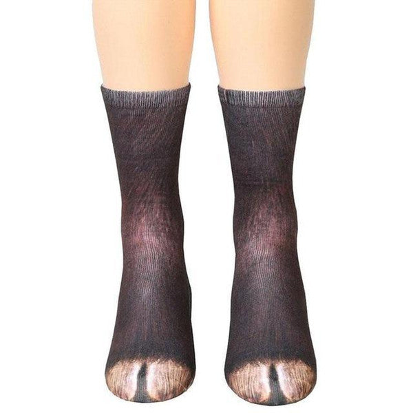 Realistic Comfy Animal Paws Socks, Polyester Material, Machine Washable, One Size Fits Most11