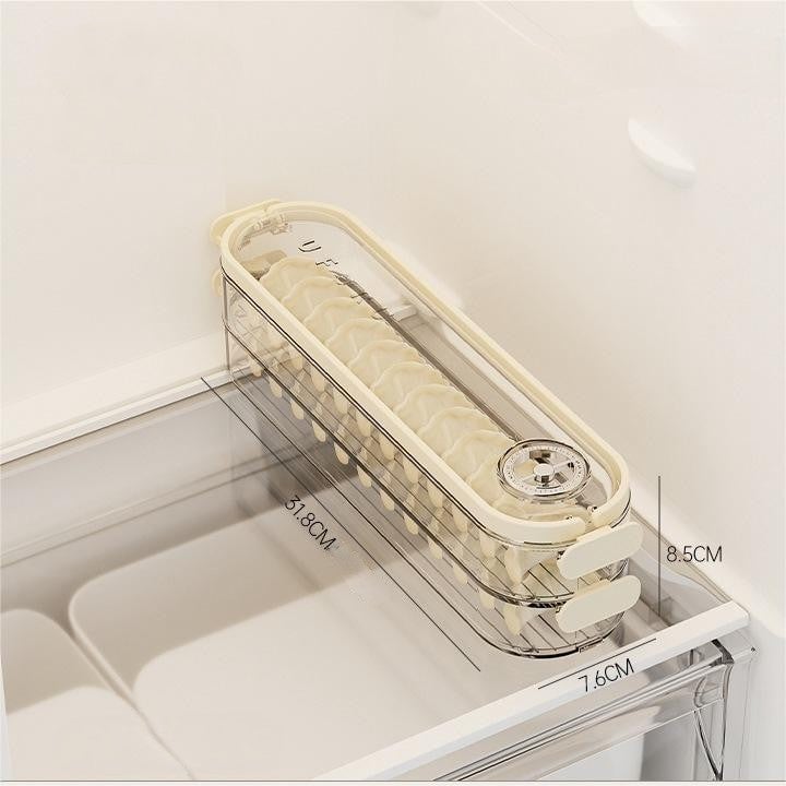 Fridge Storage Boxes With Lids 2 layer clear