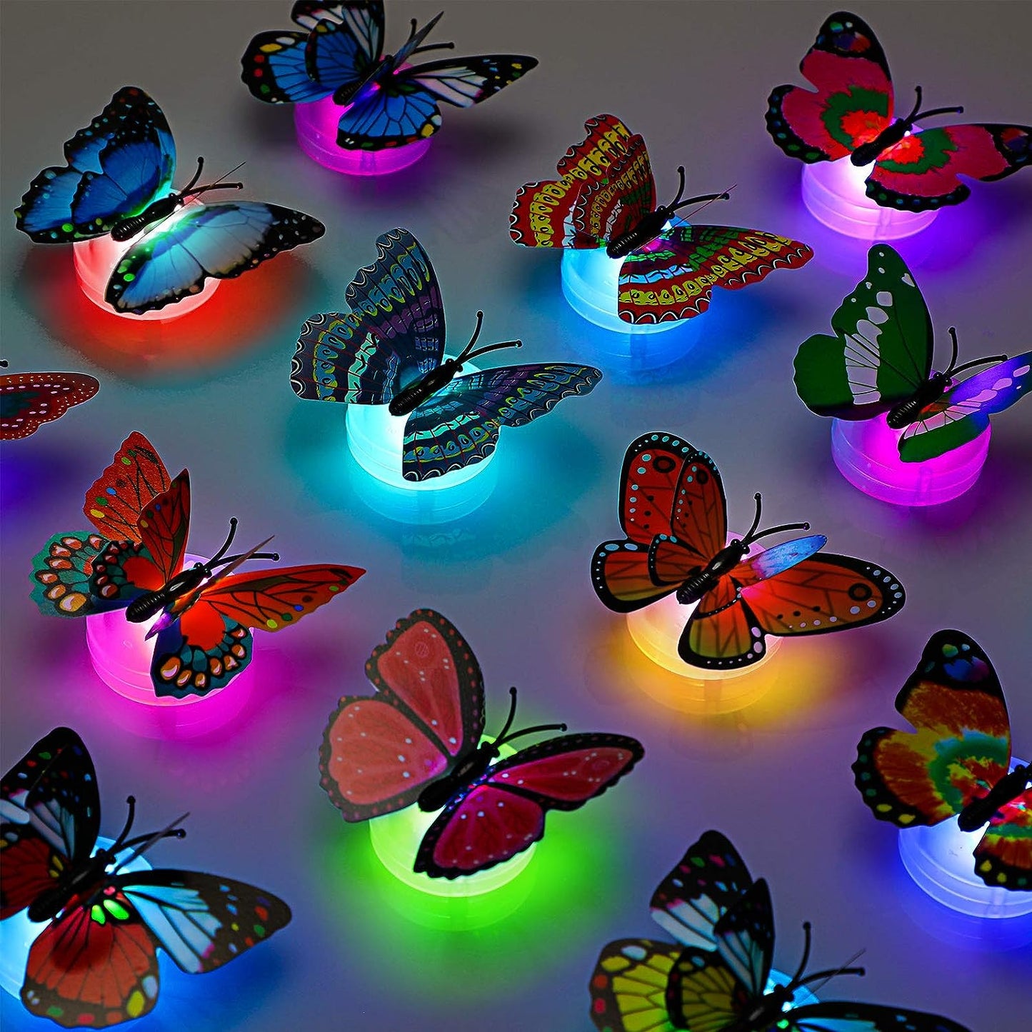 Vibrant Multicolor LED 3D Butterfly Wall Lights 2