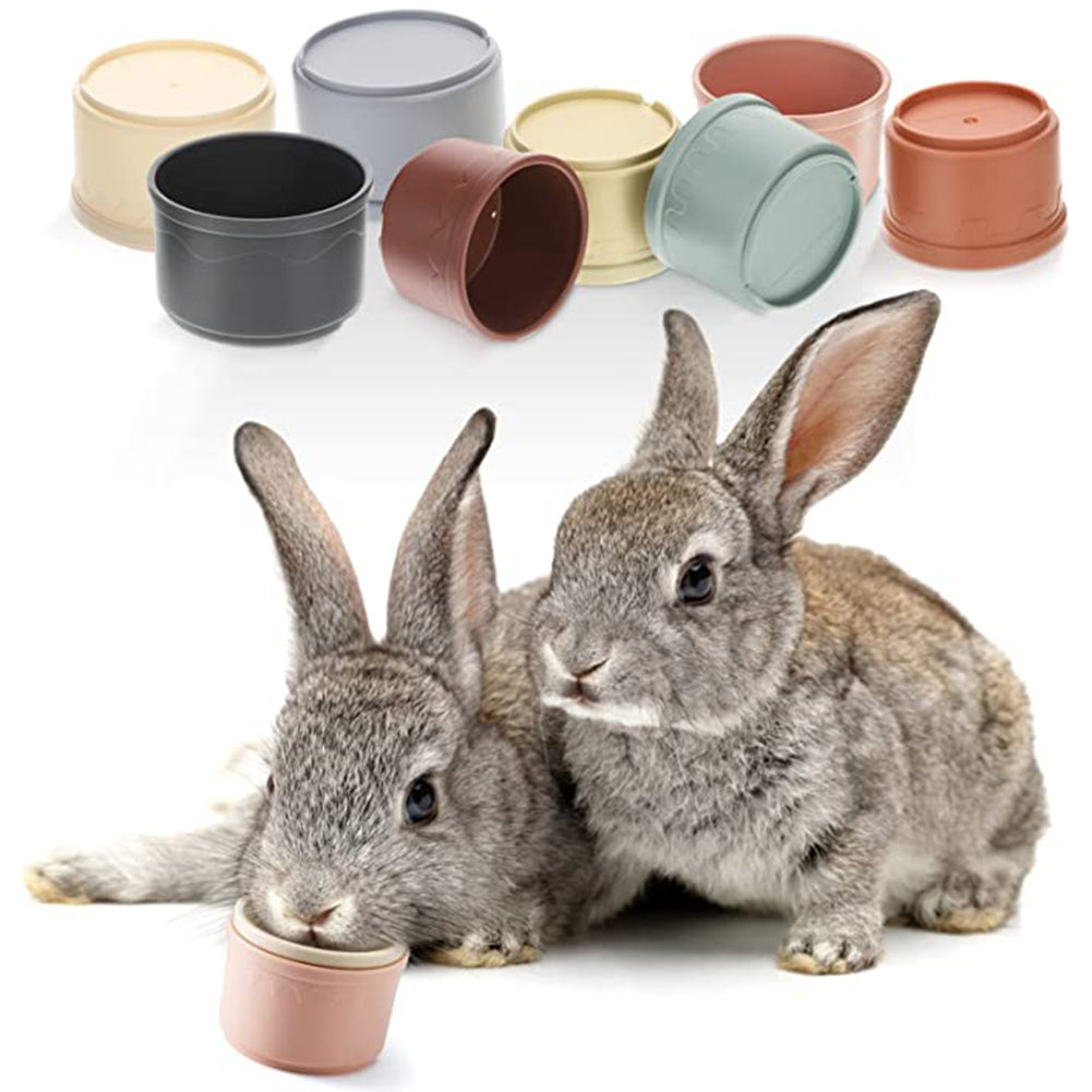 Multi-Colored Stacking Cups Toy: Engaging Puzzle Toy for Small Animals