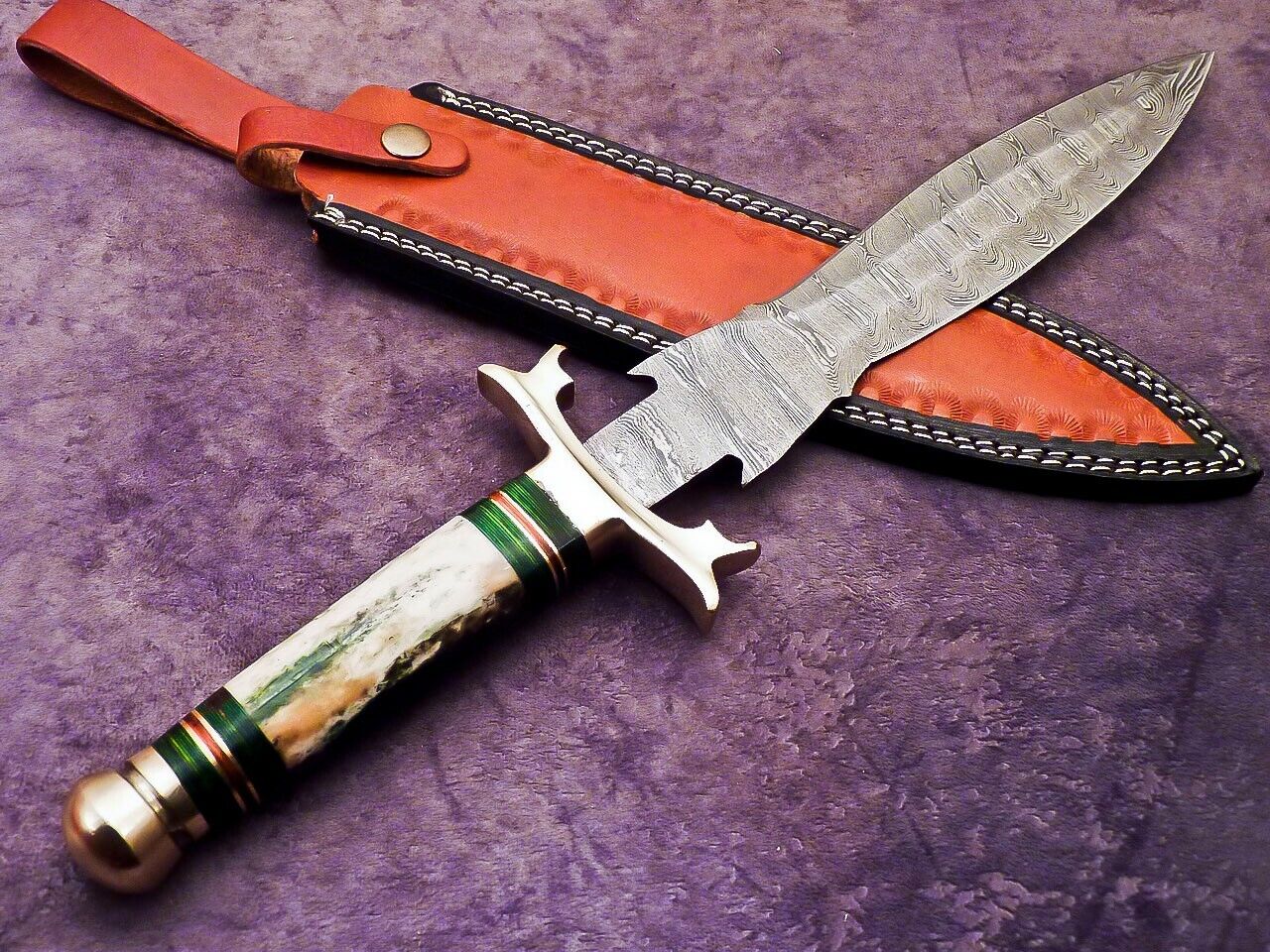 Superb Damascus Dagger  Knifejpg
