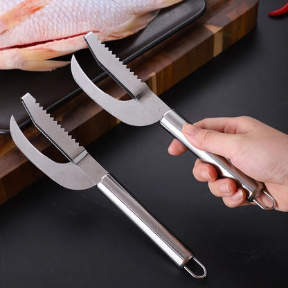 Ergonomic fish knife for comfortable use