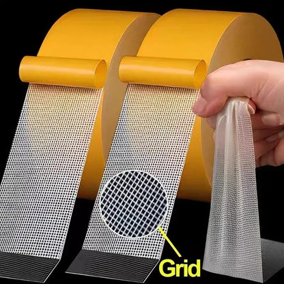 Strong Adhesive Double-Sided Fiberglass Mesh Tape