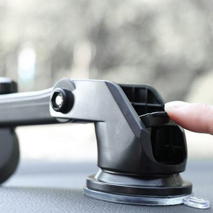 Secure and Versatile Car Phone Retractable Mount Holder - 360 degree Rotation, Telescopic, Easy-to-Install, Black 3