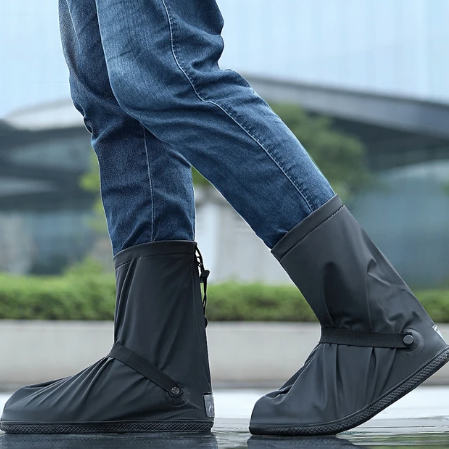Reusable Step In Shoe Covers | Waterproof Shoe Covers | Hands-Free Step In Shoe Covers for Indoors & Outdoors