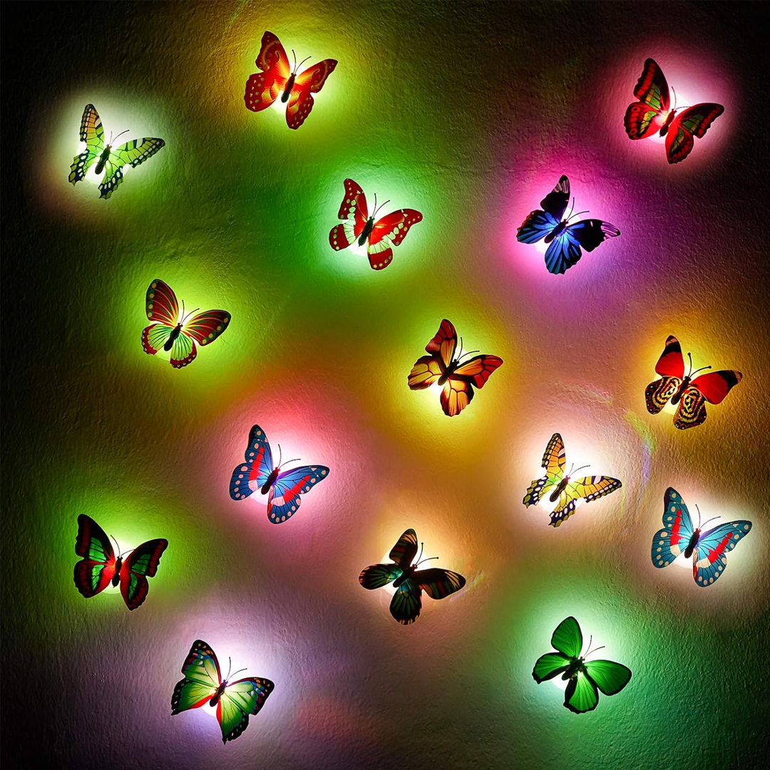 butterfly decorations on wall